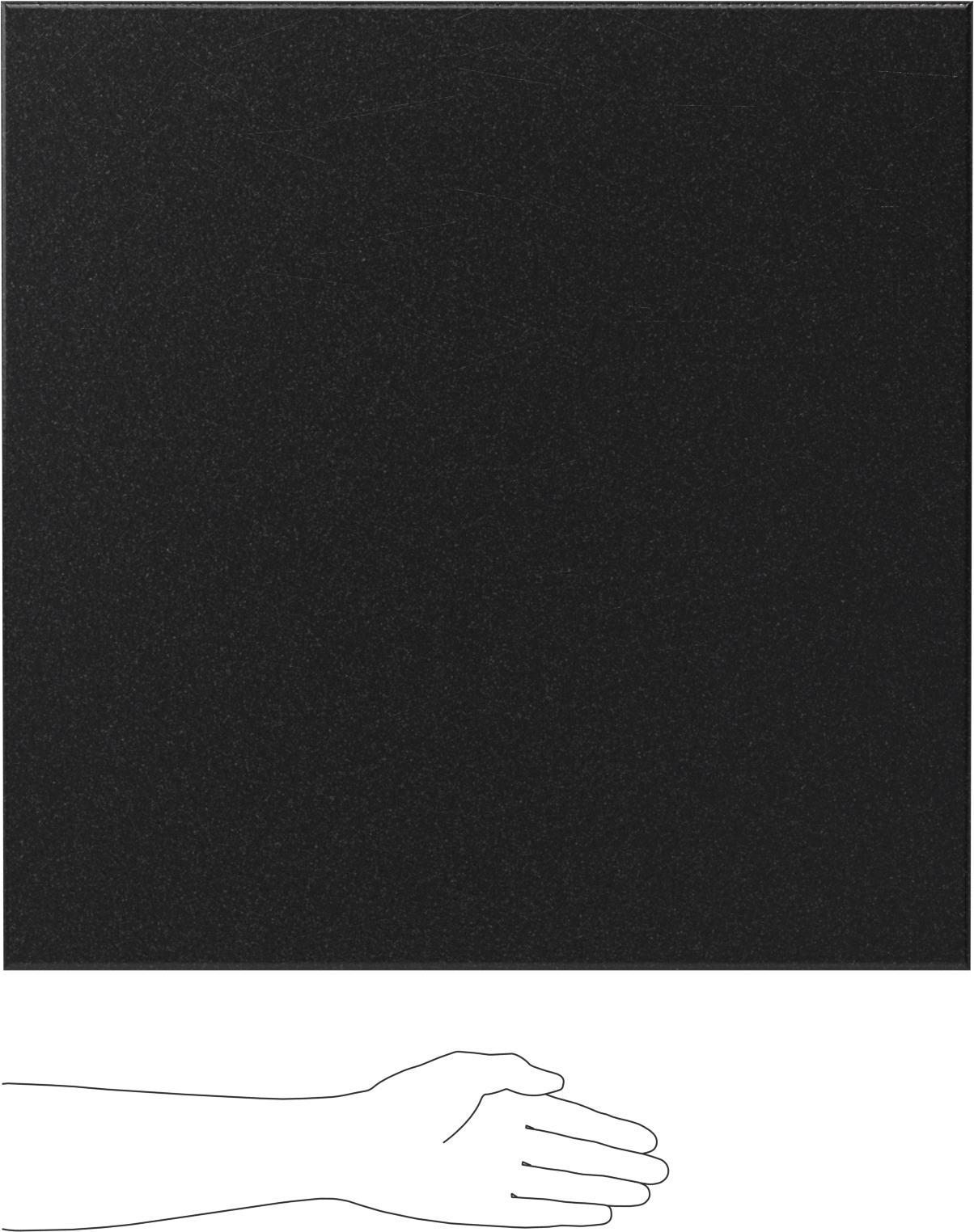 Darbeye ve Neme Dayanıklı HDPE, 24" x 24", 1/4" Kalınlık