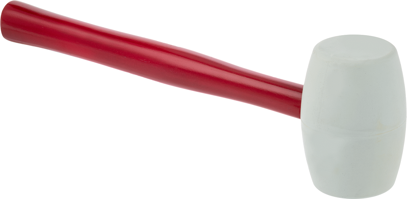 Beyaz SBR Tokmak, Fiberglas Saplı, 1-7/8 lbs. Baş Ağırlığı