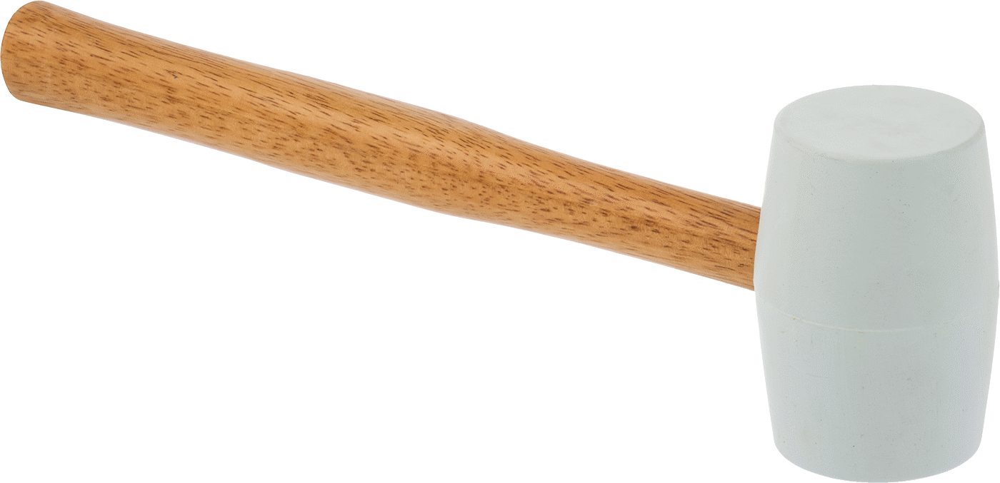 Beyaz SBR Tokmak, Hickory Saplı, 1-5/8 lbs.