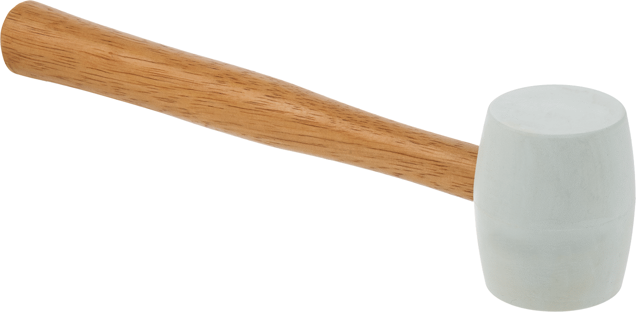 Beyaz SBR Tokmak, Hickory Saplı, 13 oz. Baş Ağırlığı