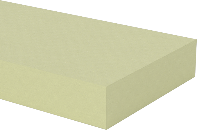 Garolite G-10 Çubuk, Halojen İçermez, 1/4" Kalınlık, 1" Genişlik, 48 inç Uzunluk