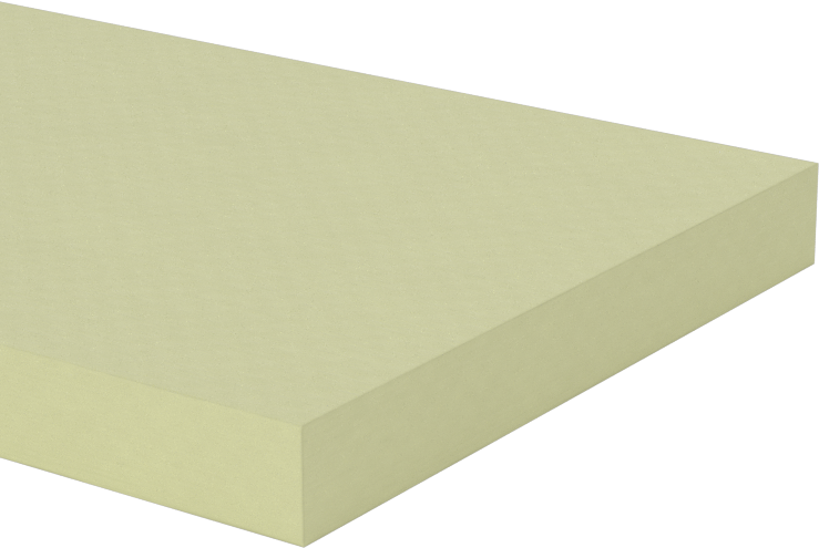 Garolite G-10 Çubuk, Halojen İçermez, 1/4" Kalınlık, 2 inç Genişlik, 24 inç Uzunluk