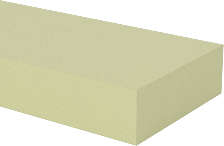 Garolite G-10 Çubuk, Halojen İçermez, 1/2" Kalınlık, 1-1/2" Genişlik, 24 inç Uzunluk