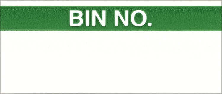 Malzeme Takip Etiketleri, Tyvek Plastik, Kutu No. Mesajı, 5/8" x 1-1/2"