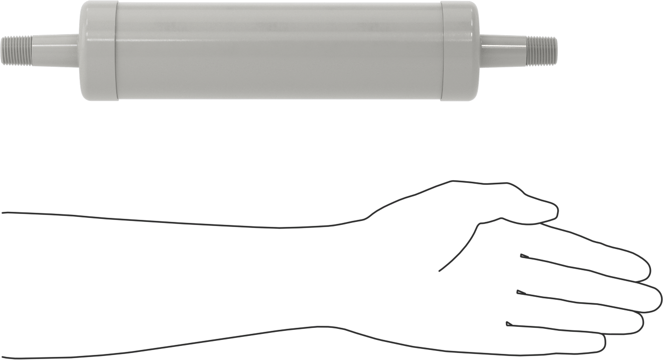 Çelik Sıralı Susturucu, 1/2 NPT Erkek