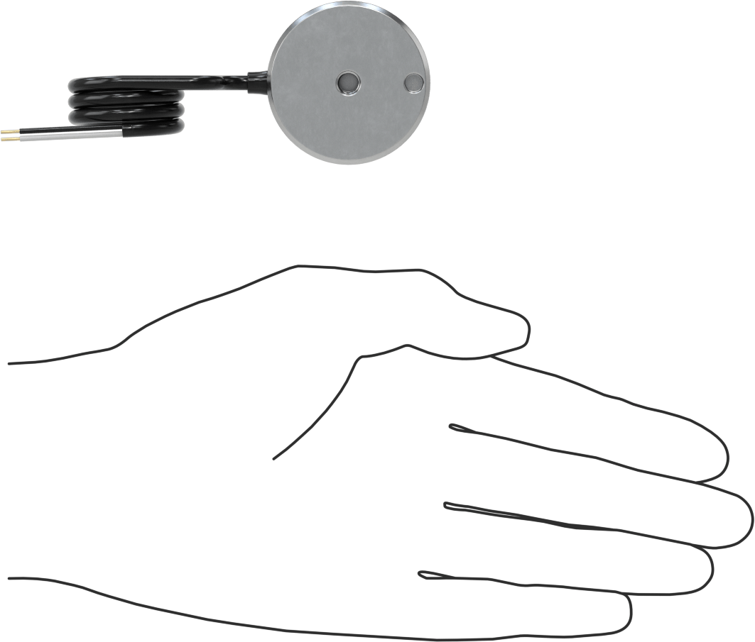 Sabit Kablolu Elektromıknatıs, 24V DC, 2.9 Watt, 1.57" OD