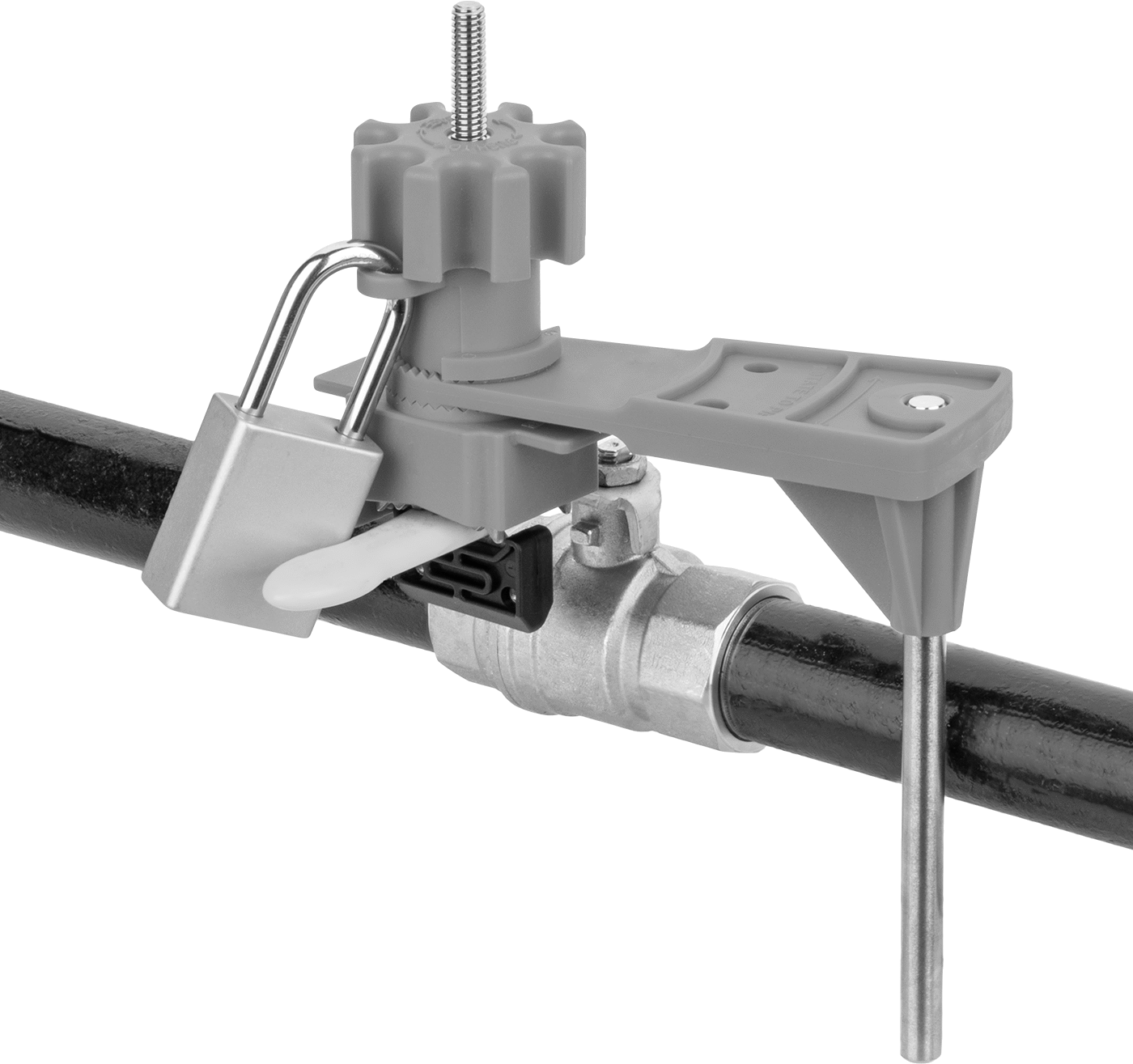 Installed on Handle (Padlock Not Included)