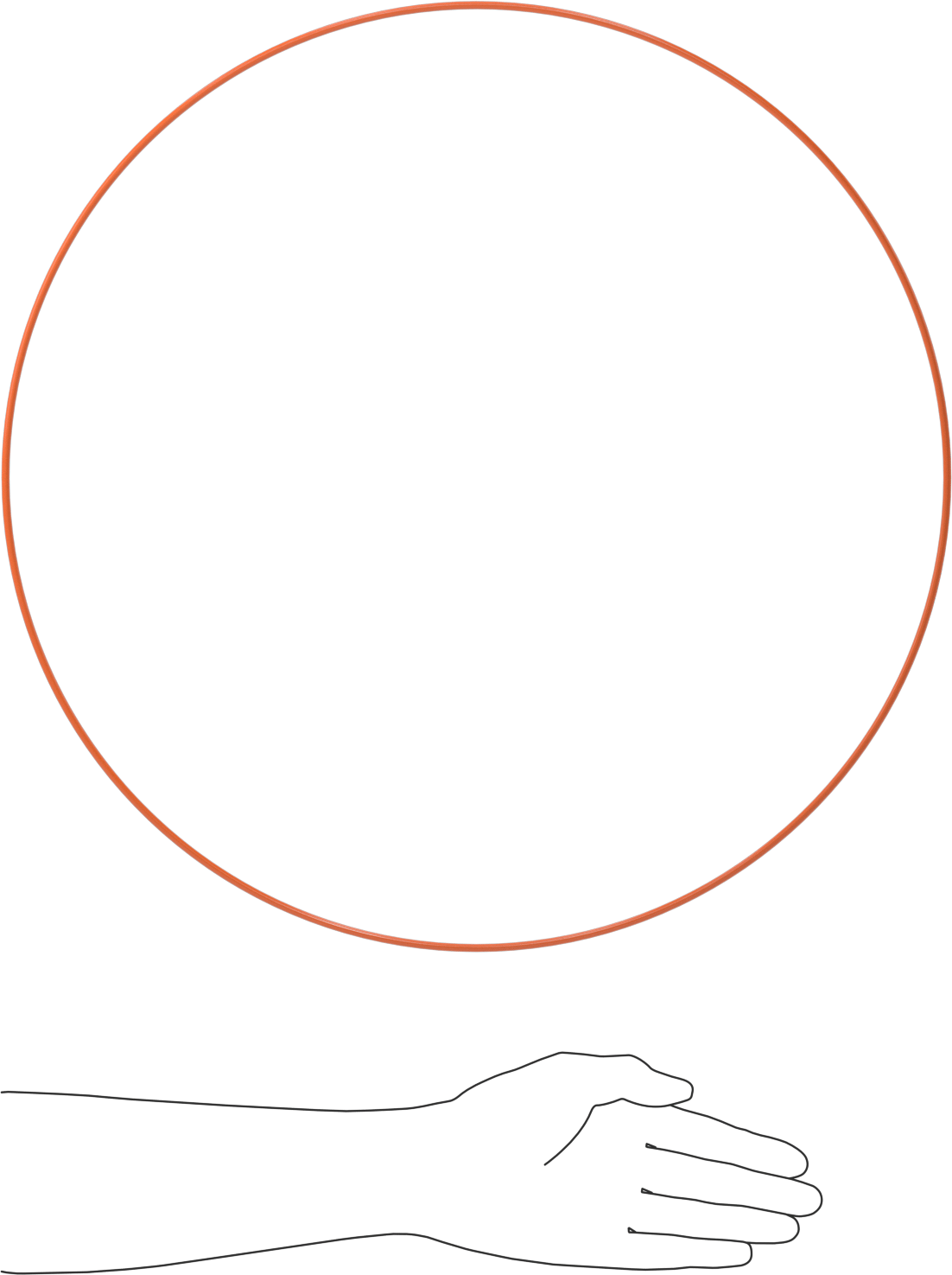 Yuvarlak Kayış, 4 mm Çap, 1524 mm Dış Çevresi, Turuncu