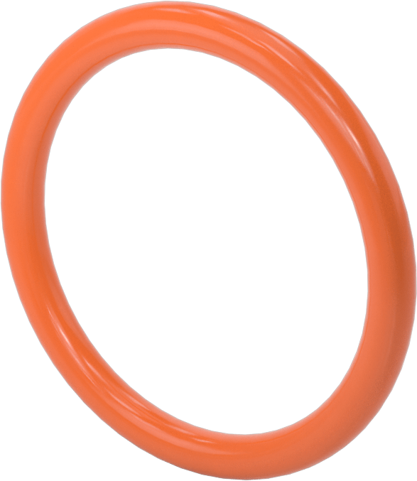 Yuvarlak Kayış, 6 mm Çap, 203 mm Dış Çevresi, Turuncu