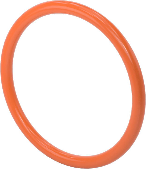 Yuvarlak Kayış, 6 mm Çap, 254 mm Dış Çevresi, Turuncu