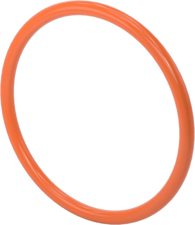 Yuvarlak Kayış, 6 mm Çap, 305 mm Dış Çevre, Turuncu
