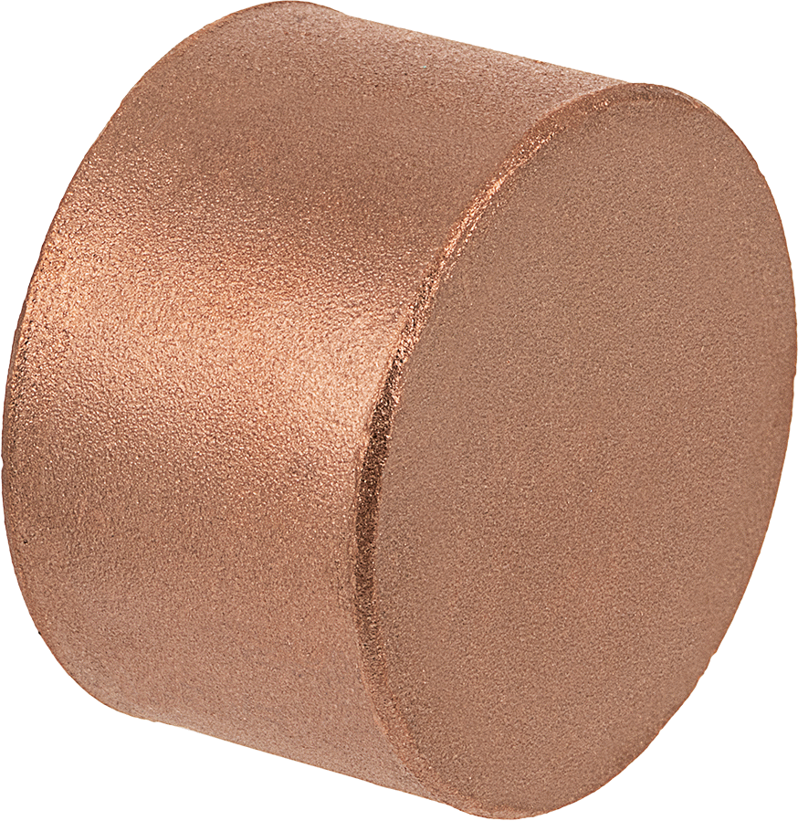 Presle Takma/Kelepçeli Bakır Çekiç Yüzü, 1-1/2" Çap