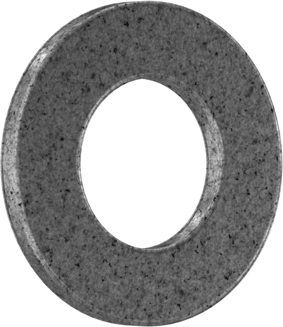 Yağ Emdirilmiş Bronz Baskı Yatağı, 5/8" Mil Çapı için, 1-3/16" OD, 3/32" Kalınlık