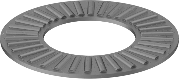 İğneli Makaralı Baskı Yatağı, 7/8" Mil Çapı için, 1-11/16" OD