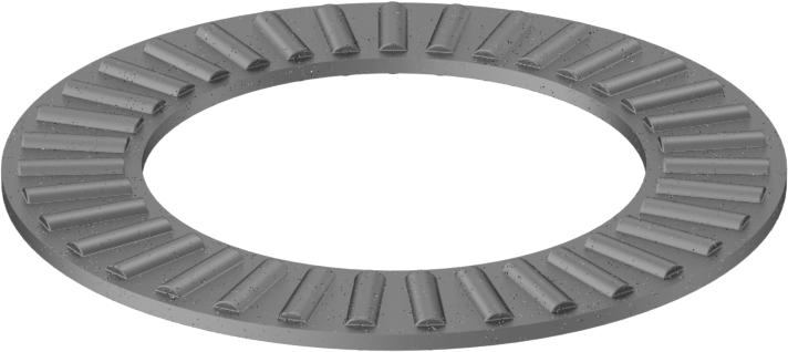İğneli Makaralı Baskı Yatağı, 1-1/8" Mil Çapı için, 1-3/4" OD