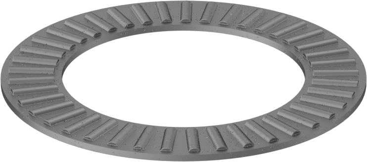 İğneli Makaralı Baskı Yatağı, 1-3/8" Mil Çapı için, 2-1/16" OD