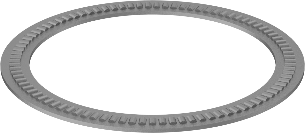 İğneli Makaralı Baskı Yatağı, 3-3/4" mil çapı için, 4-5/8" OD