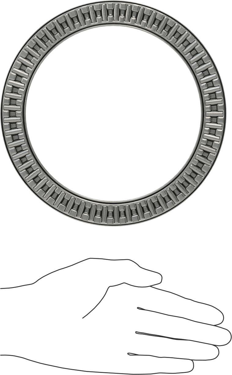 İğneli Makaralı Baskı Yatağı, 140 mm şaft çapı için, 180mm OD