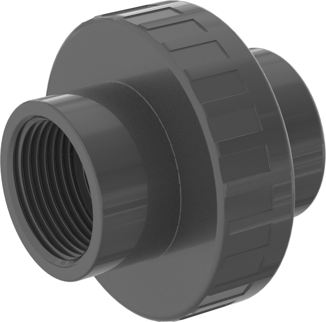 Su için Kalın Cidarlı Plastik Boru Bağlantı Parçası, Düz Adaptör, 3/4 BSPT Dişi x 3/4 NPT Dişi