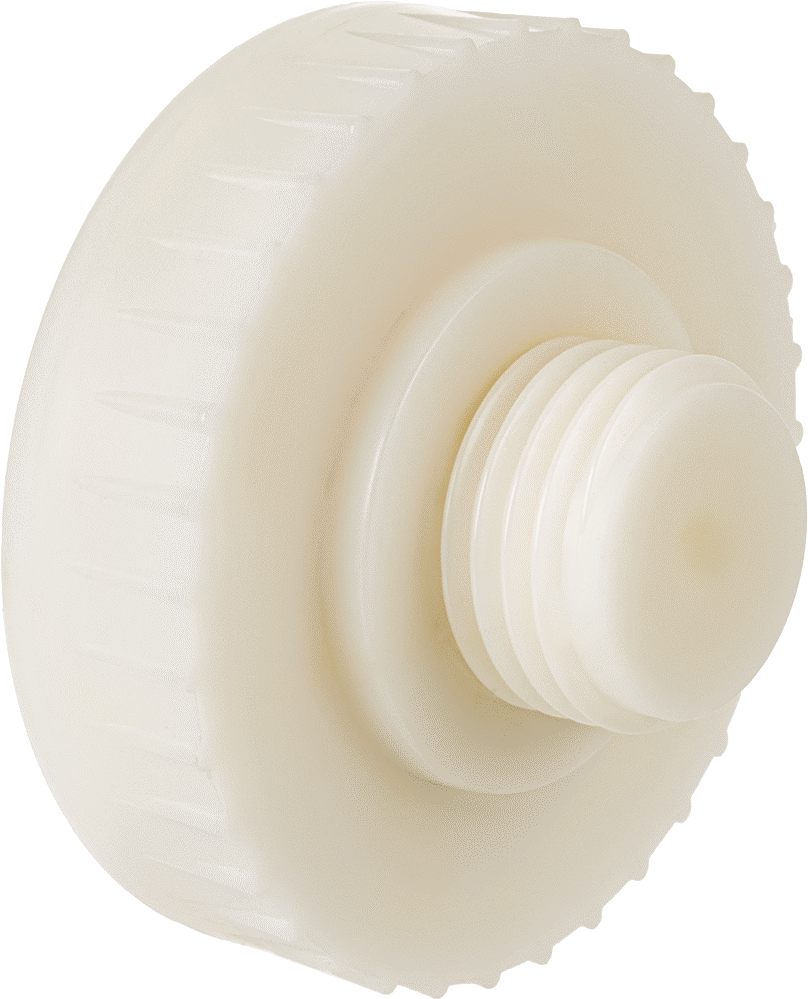 Naylon Vidalı Çekiç Yüzü, Sert, 2-1/2" Çap