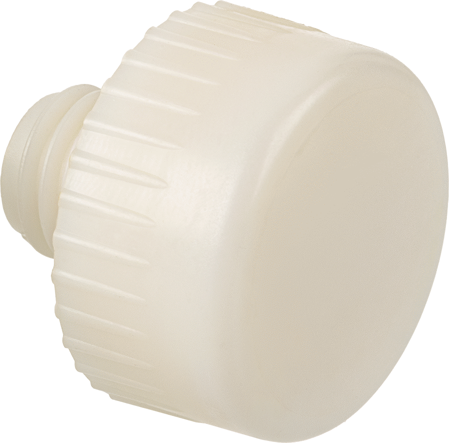 Naylon Vidalı Çekiç Yüzü, Sert, 1-1/4" Çap