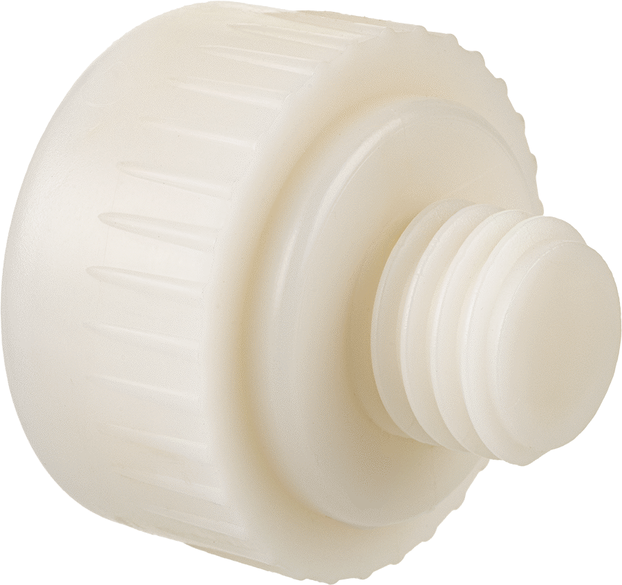 Naylon Vidalı Çekiç Yüzü, Sert, 1-1/4" Çap