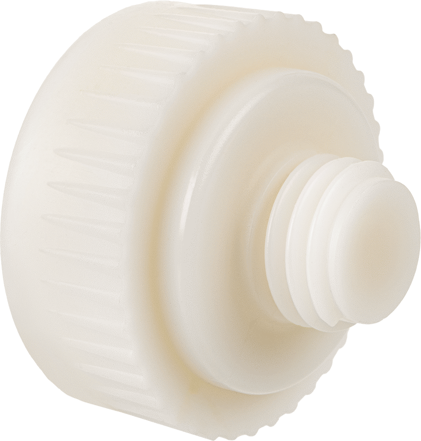 Naylon Vidalı Çekiç Yüzü, Sert, 1-1/2" Çap