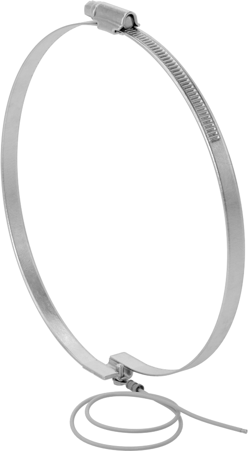 Topraklama Kablolu Kanal Hortum Kelepçesi, 6“-6-1/2” Dış Çap için, 6-1/8“ ila 6-7/8” Kelepçe İç Çap Aralığı