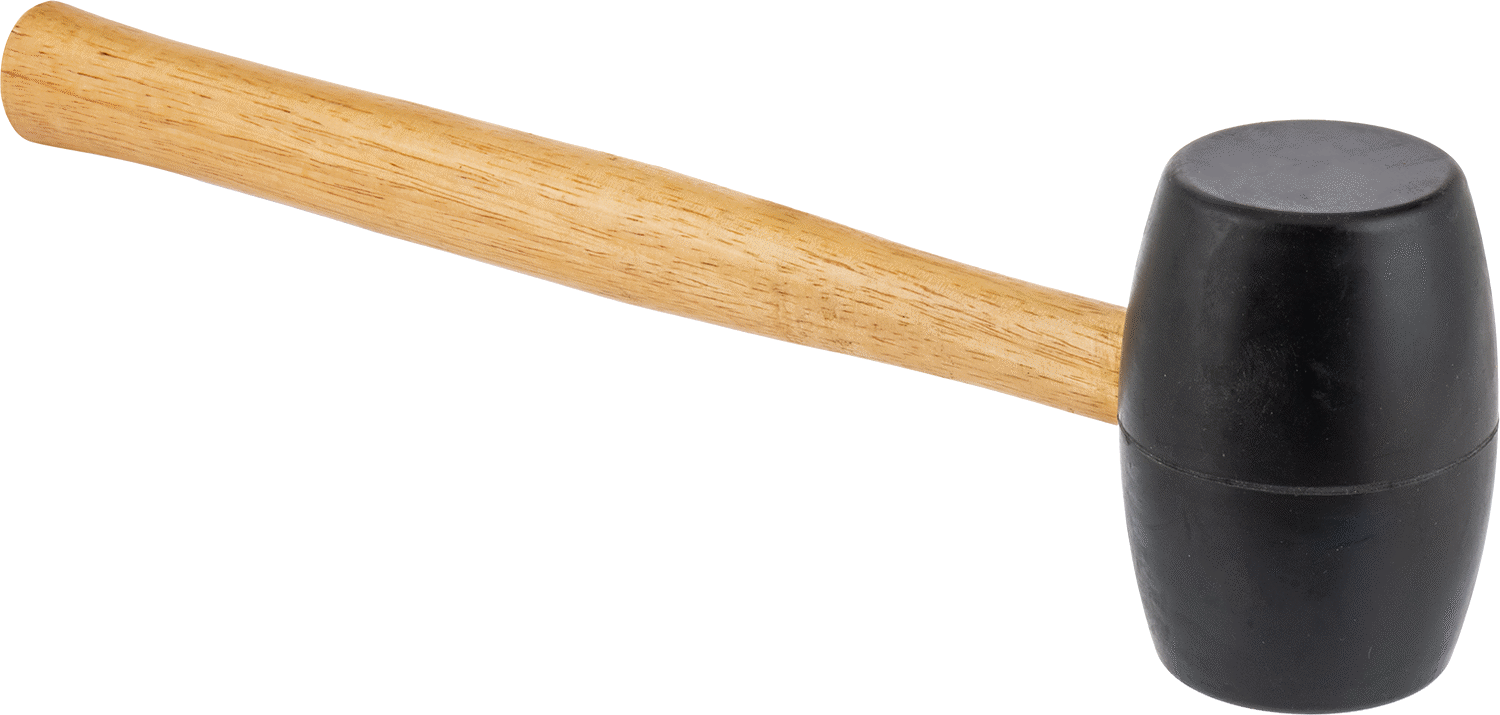 Tokmak, Siyah SBR Yüzlü, Hickory Sap, 1-7/8 lbs.