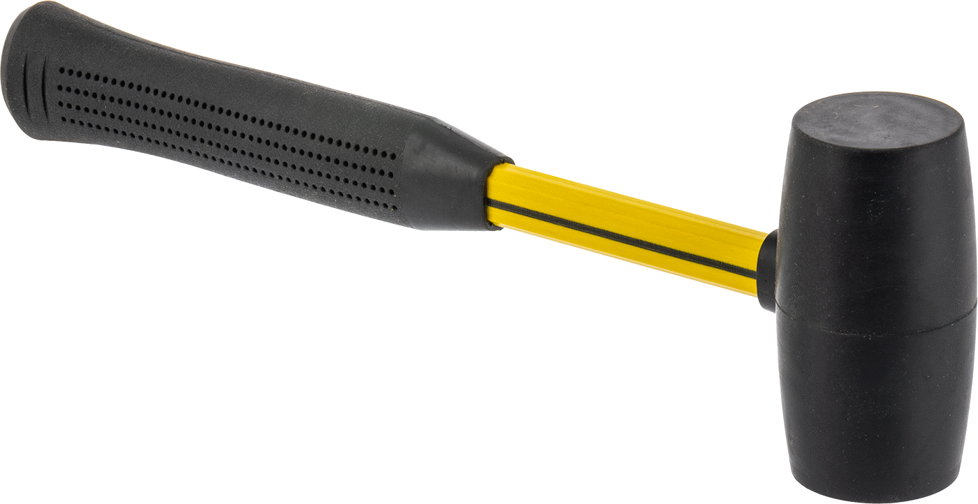 Tokmak, Siyah Kauçuk Yüzlü, Fiberglas Sap, 1 lbs.