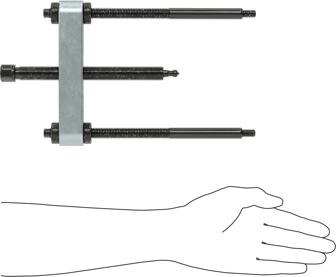 Yüz Tutuşlu Çekici, 2-1/2“ ila 5-3/4” Dış Çap için