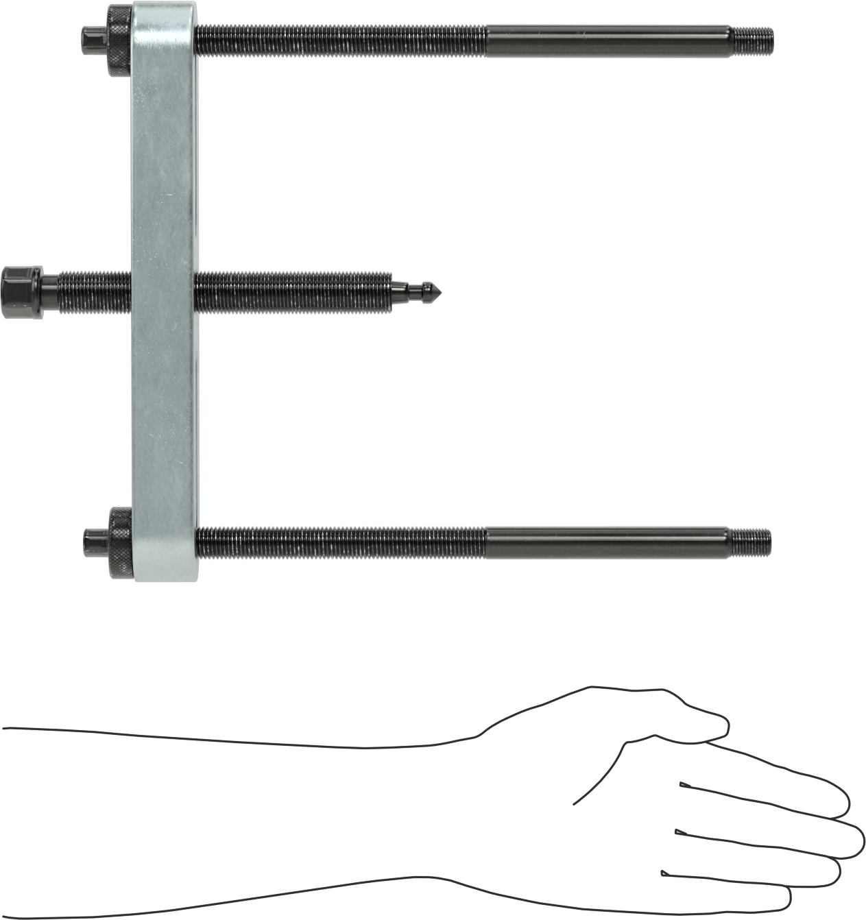 Yüz Tutuşlu Çekici, 2-3/4“ ila 9-1/2” Dış Çap için