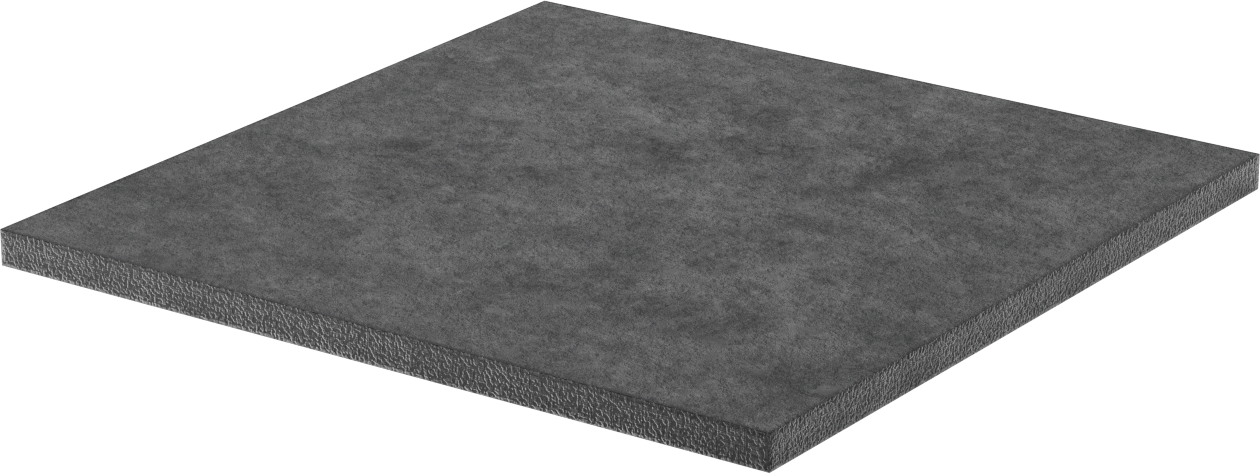 Ağır Makineler için Titreşim Sönümleyici Ped, 12“ Uzunluk x 12” Genişlik x 1/2" Kalınlık