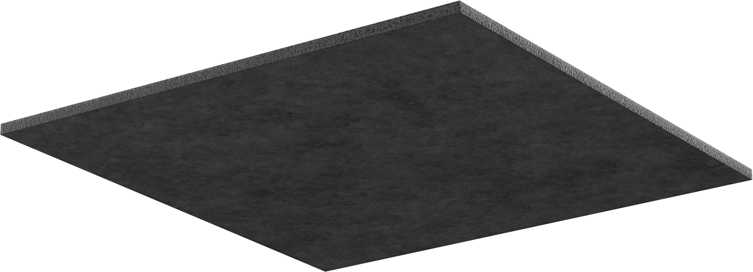 Ağır Makineler için Titreşim Sönümleyici Ped, 24“ Uzunluk x 24” Genişlik x 1/2" Kalınlık