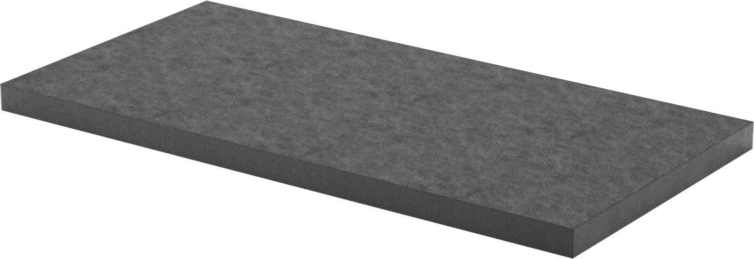 Ağır Makineler için Titreşim Sönümleyici Ped, 12“ Uzunluk x 24” Genişlik x 1" Kalınlık