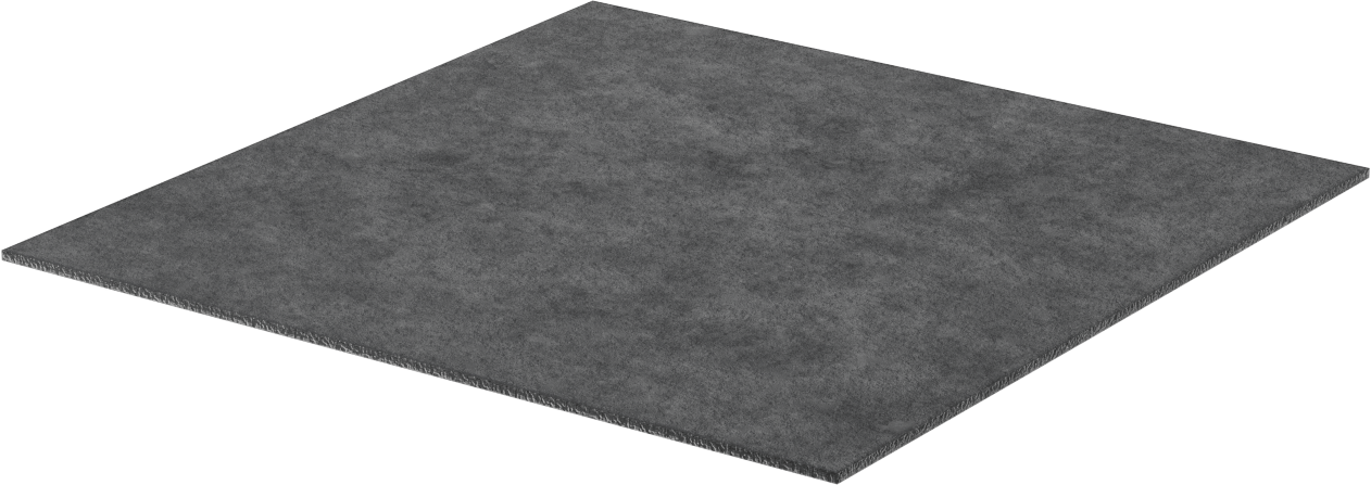 Ağır Makineler için Titreşim Sönümleyici Ped, 12“ Uzunluk x 12” Genişlik x 1/8" Kalınlık