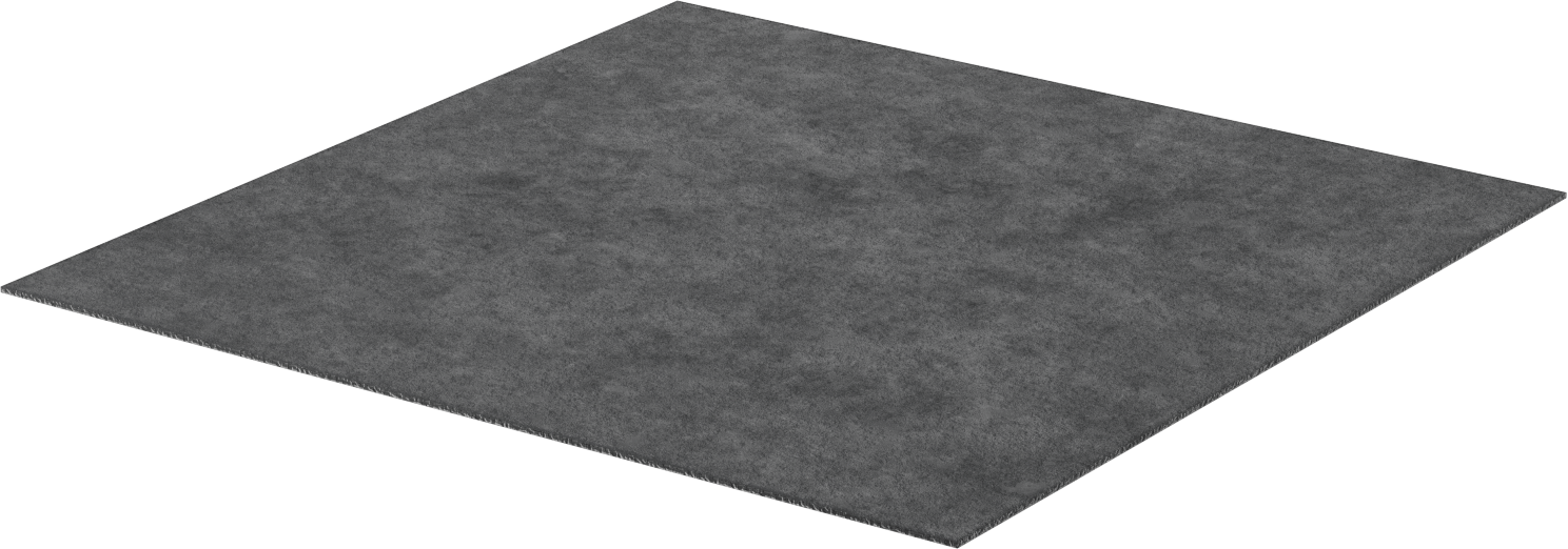 Ağır Makineler için Titreşim Sönümleyici Ped, 24“ Uzunluk x 24” Genişlik x 1/8" Kalınlık