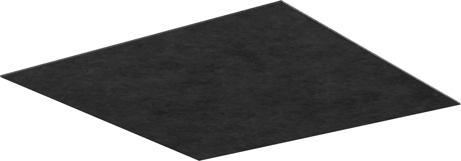 Ağır Makineler için Titreşim Sönümleyici Ped, 24“ Uzunluk x 24” Genişlik x 1/8" Kalınlık