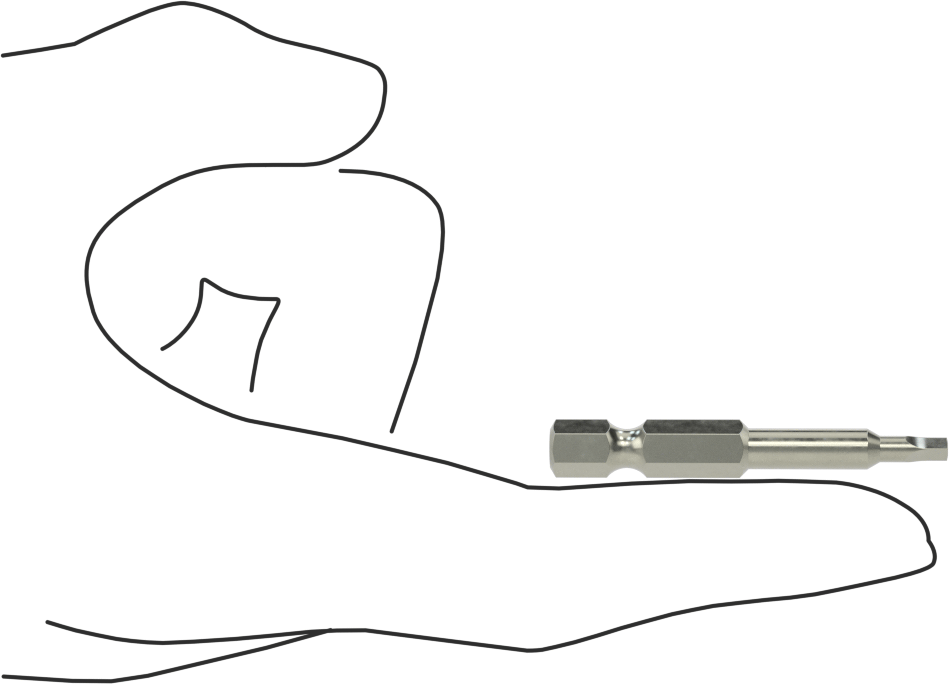 TA27 Üçgen Uç, 1/4" Altıgen Şaft