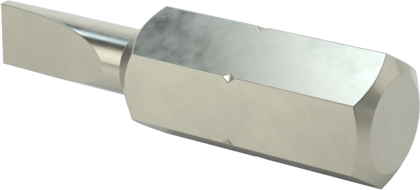 Sıkı Boşluklu Uç, 9/64" Yivli, 1/4" Altıgen Şaft, 3/8" Mil Uzunluğu