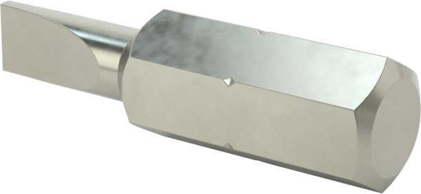 Sıkı Boşluklu Uç, 5/32" Yivli, 1/4" Altıgen Şaft, 3/8" Mil Uzunluğu