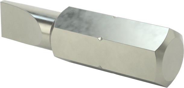 Sıkı Boşluklu Uç, 3/16" Oluklu, 1/4" Altıgen Şaft, 3/8" Mil Uzunluğu