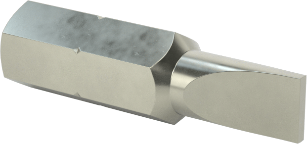 Sıkı Boşluklu Uç, 3/16" Oluklu, 1/4" Altıgen Şaft, 3/8" Mil Uzunluğu