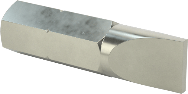Sıkı Boşluklu Uç, 1/4" Yivli, 1/4" Altıgen Şaft, 3/8" Mil Uzunluğu