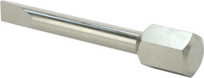 Sıkı Boşluklu Uç, 9/64" Yivli, 1/4" Altıgen Şaft, 1-1/8" Mil Uzunluğu