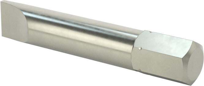 Sıkı Boşluklu Uç, 1/4" Yivli, 1/4" Altıgen Şaft, 1-1/8" Mil Uzunluğu