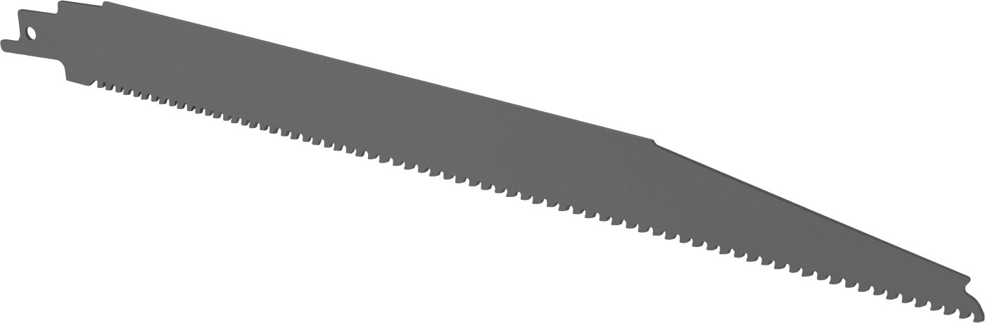 Ekstra Uzun Ömürlü Pistonlu Testere Bıçakları, Daldırma Kesimleri için, Ağır Hizmet Tipi, 6 ila 9 Diş/Inch, 12" Uzunluk