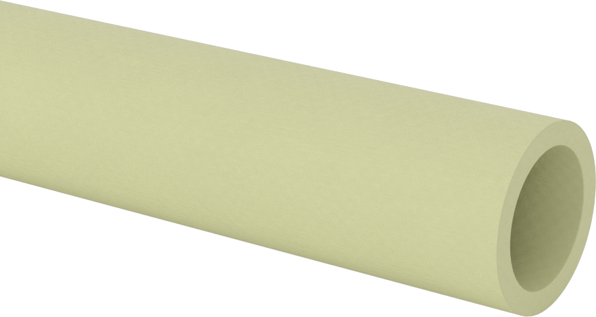 Ultra Düşük Sıcaklık Garolite G-10 Cr Tüp, 1/8" Duvar Kalınlığı, 1" OD, 24 inç Uzunluk