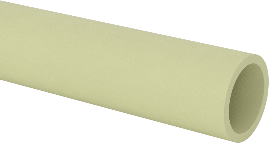 Ultra Düşük Sıcaklık Garolite G-10 Cr Tüp, 1/8" Duvar Kalınlığı, 1-1/4" OD, 48 inç Uzunluk