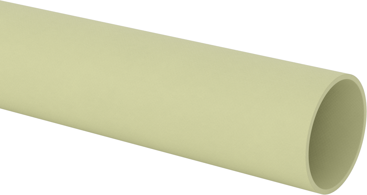 Ultra Düşük Sıcaklık Garolite G-10 Cr Tüp, 1/8" Duvar Kalınlığı, 3" OD, 48 inç Uzunluk